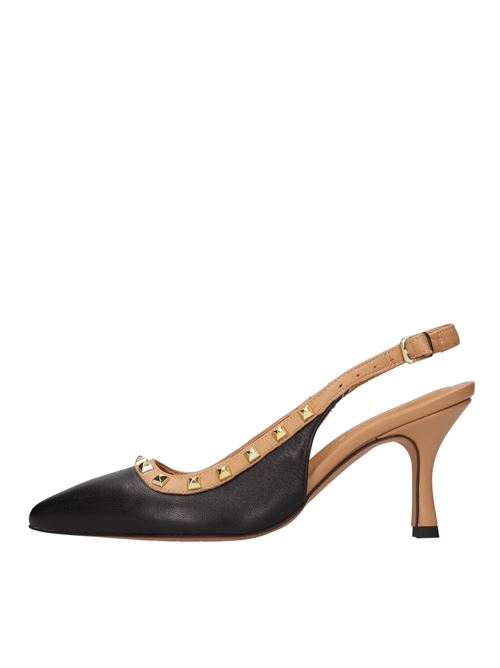 Décolleté slingback in pelle ELENA DEL CHIO | 8707 NAPPANERO